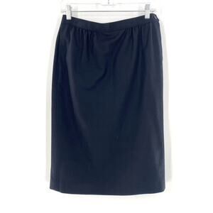 Vintage Pendleton Womens Black Virgin Wool A-Line Skirt Academia Sz S‎ Waist 28